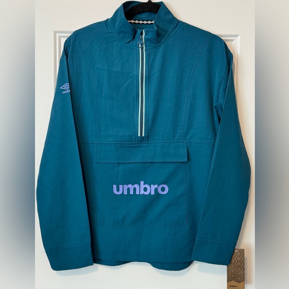 Umbro Youth XL 16 Quarter Zip Pullover Jacket NWT Soccer Training Teal
